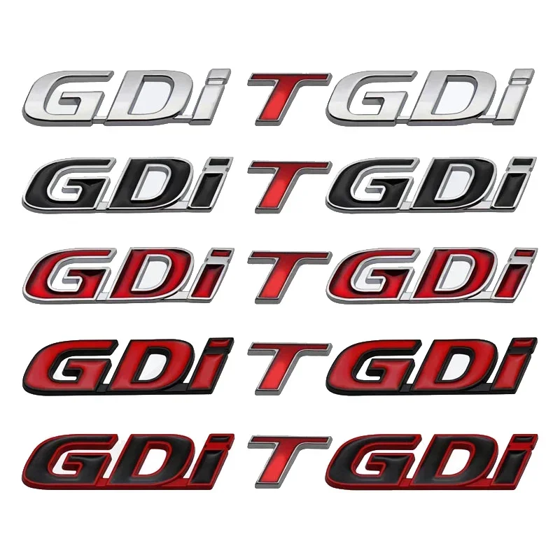 Metal GDI TGDI Badge Decal Car Rear Trunk Emblem Sticker for Hyundai Verna Sedan Aslan IX25 IX30 IX45 Rohens Accessories