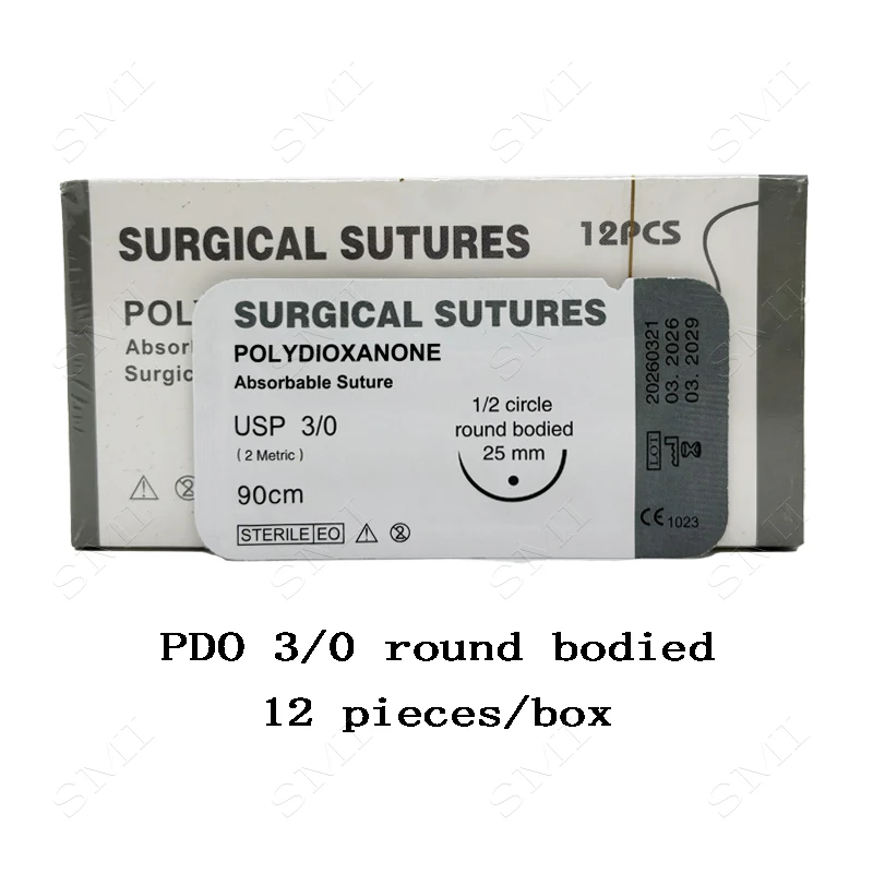 Sterile resorbierbare chirurgische Nahtmaterialien PGA/PDO, nicht entfernbar, 12 Stück pro Box – Detail 8