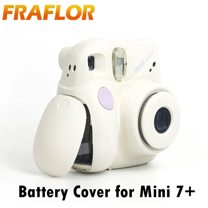 Tampa da Bateria para Câmera de Filme Fujifilm Instax Mini 7+ substitui a Tampa Plástica da Câmera para a Capa da Bateria do Fiji Instant Mini 7+