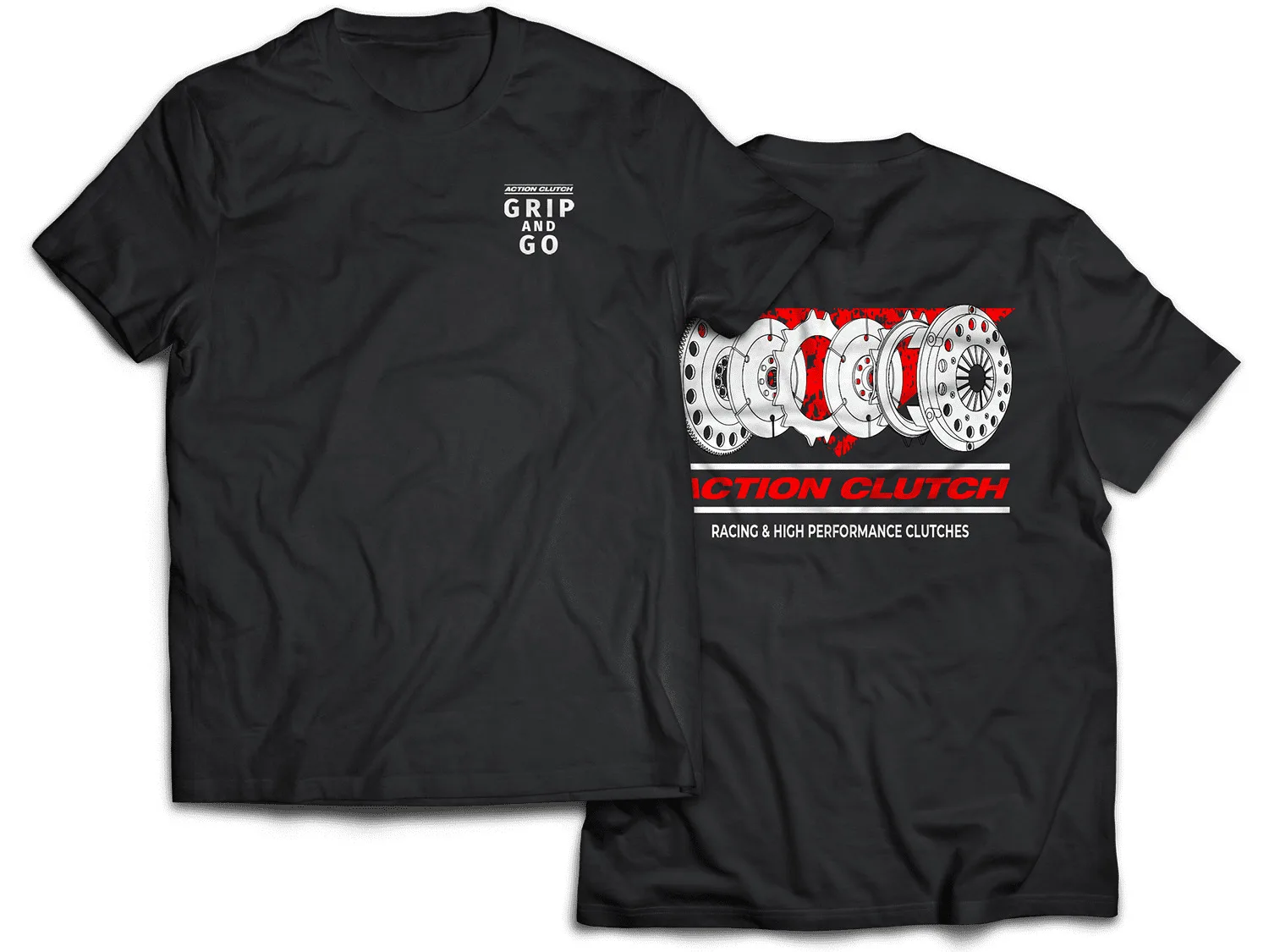 

ACTION CLUTCH TWIN DISC AUTOMOTIVE T-SHIRT - Mechanics and Enthusiast Size S