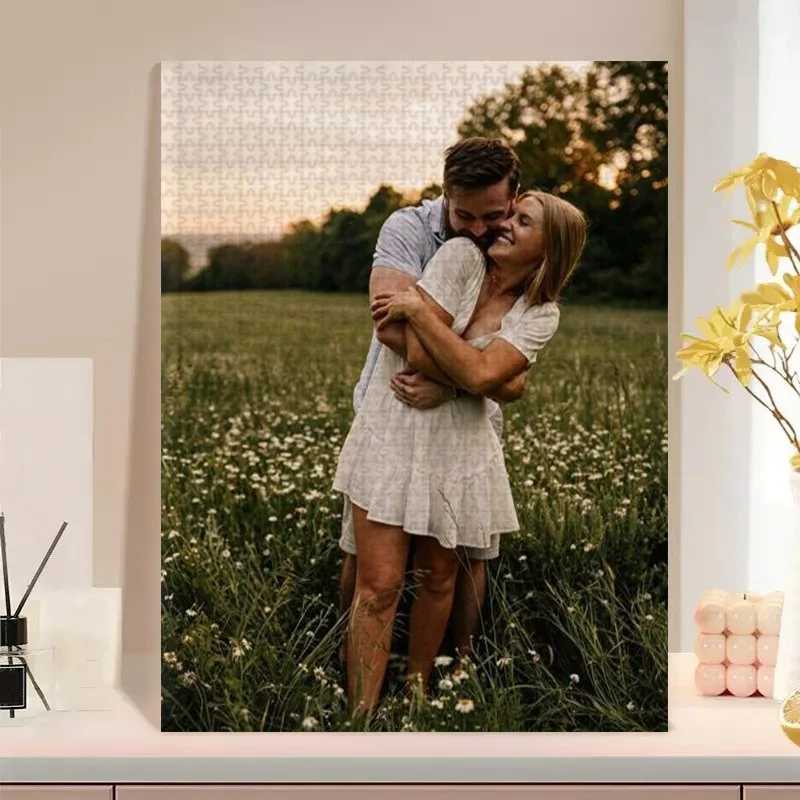35/300/500/1000pcs Personalized Custom Photo Puzzle Selfie Photo Puzzle Custom Customized Puzzle Adult Personalised Toy Room
