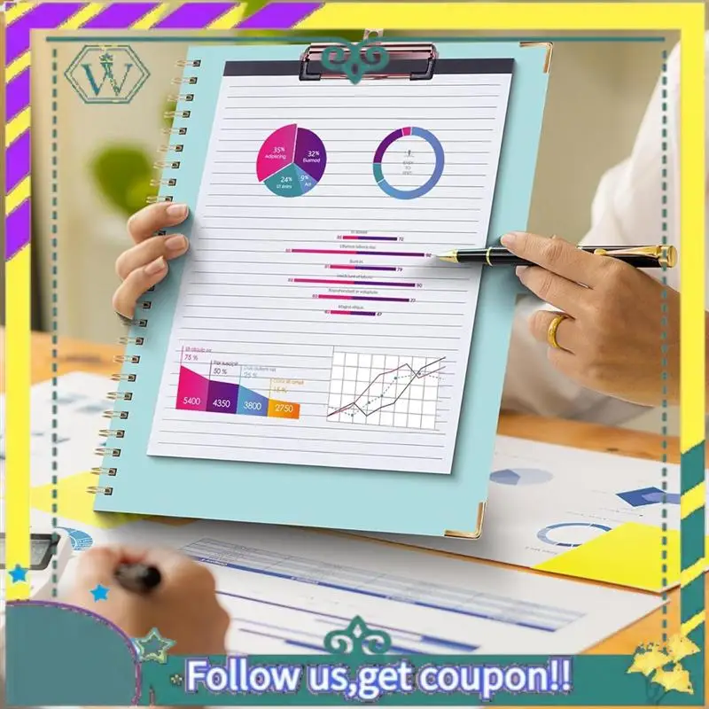 a28q-portablocco-folio-5-divisori-con-10-tasche-portapenne-elastico-ed-etichette-per-cartelle-portablocco-per-infermiere-a-spirale