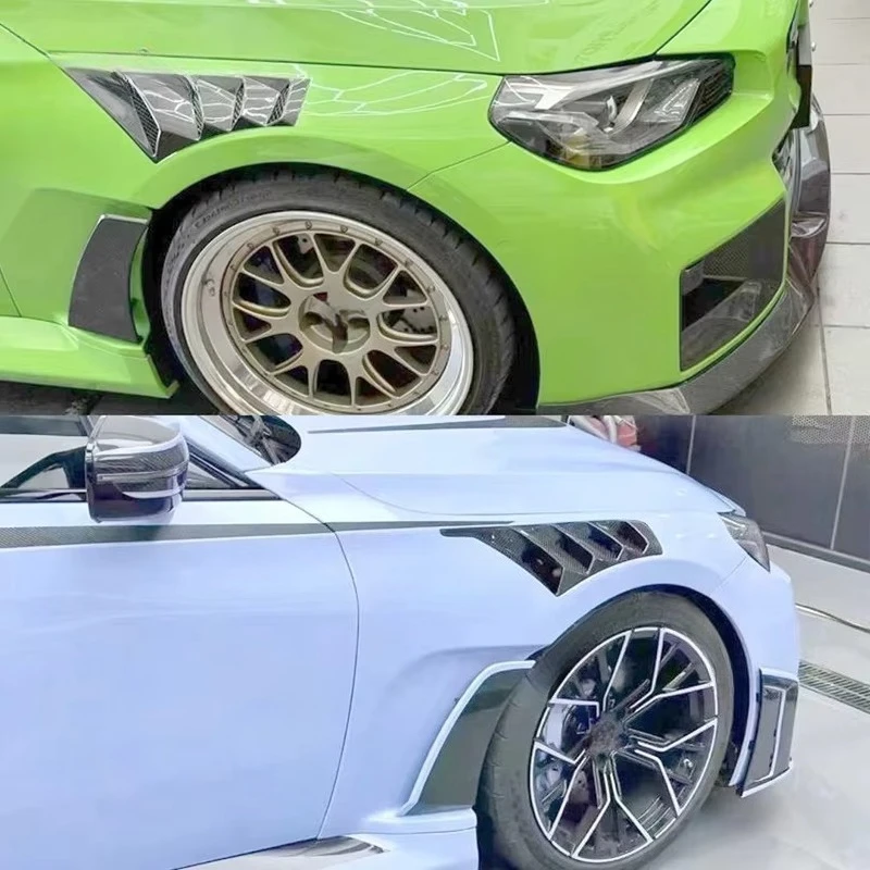 Real Dry Carbon Fiber Vented Front Fender for 2 Series G87 M2 2023-2025 Performance Bodykit Replacement