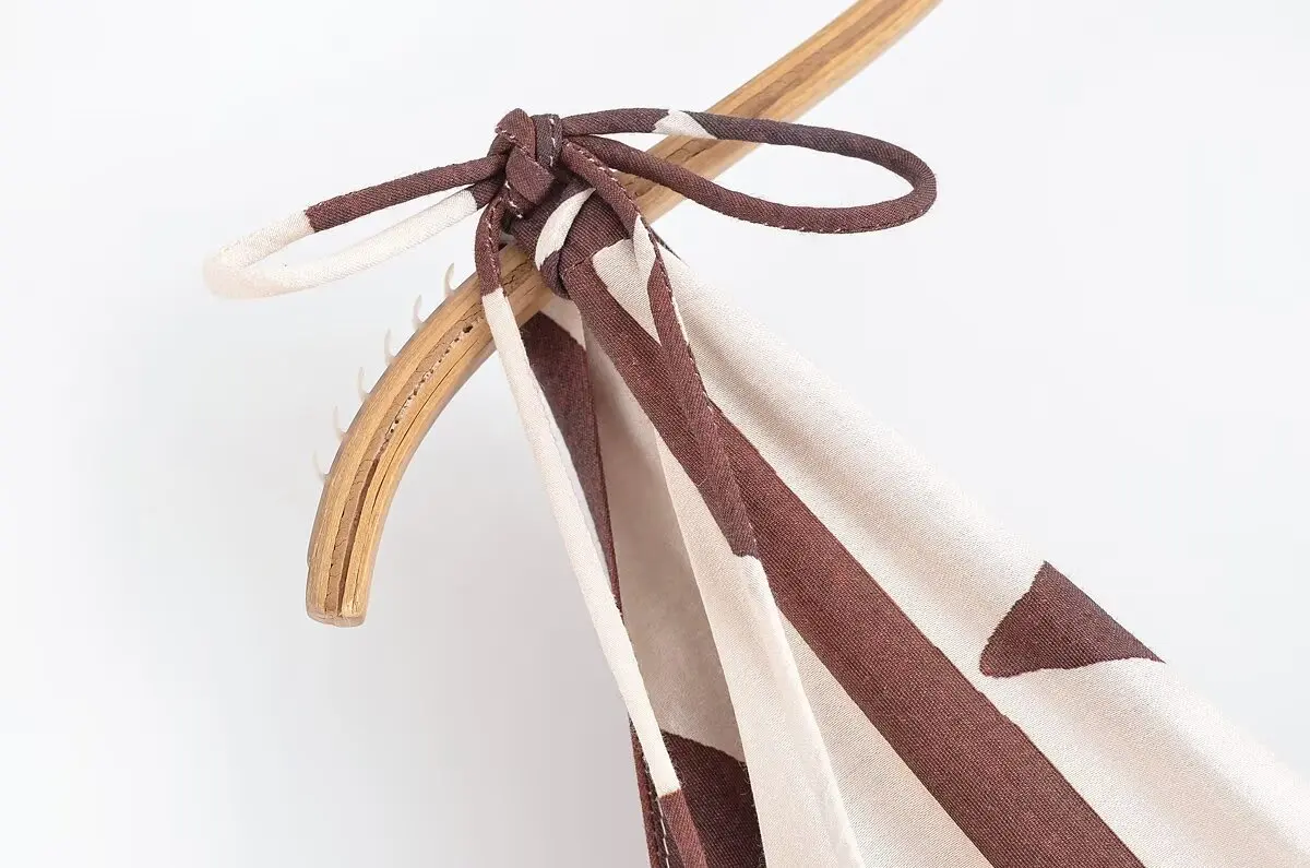 Mode mouwloze maxi-jurk voor dames Boheemse geometrische rugloze vakantie jarreteljurk Lady Chic avondgewaad