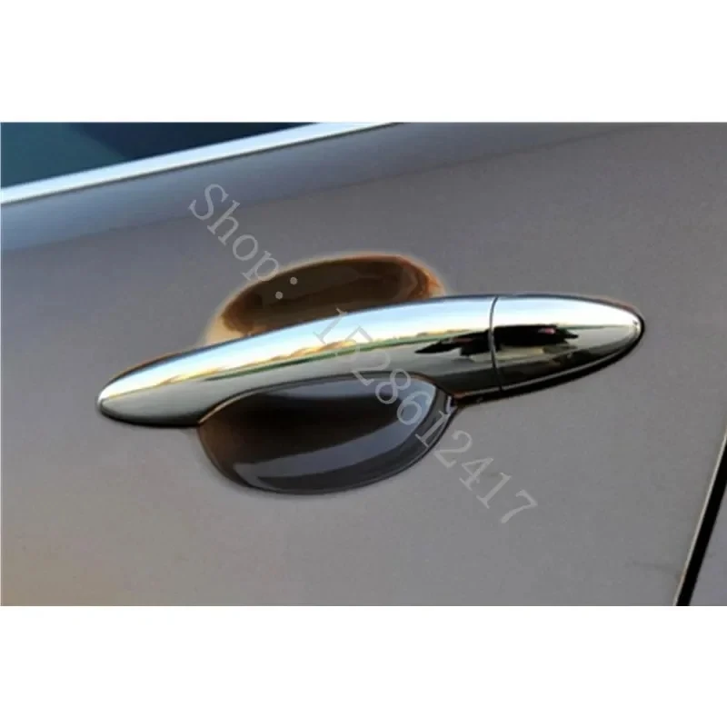 for Citroen Elysee C-Elysee 2014~2018 Car accessories ABS Chrome Door Handle Bowl Door handle Protective covering Cover Trim