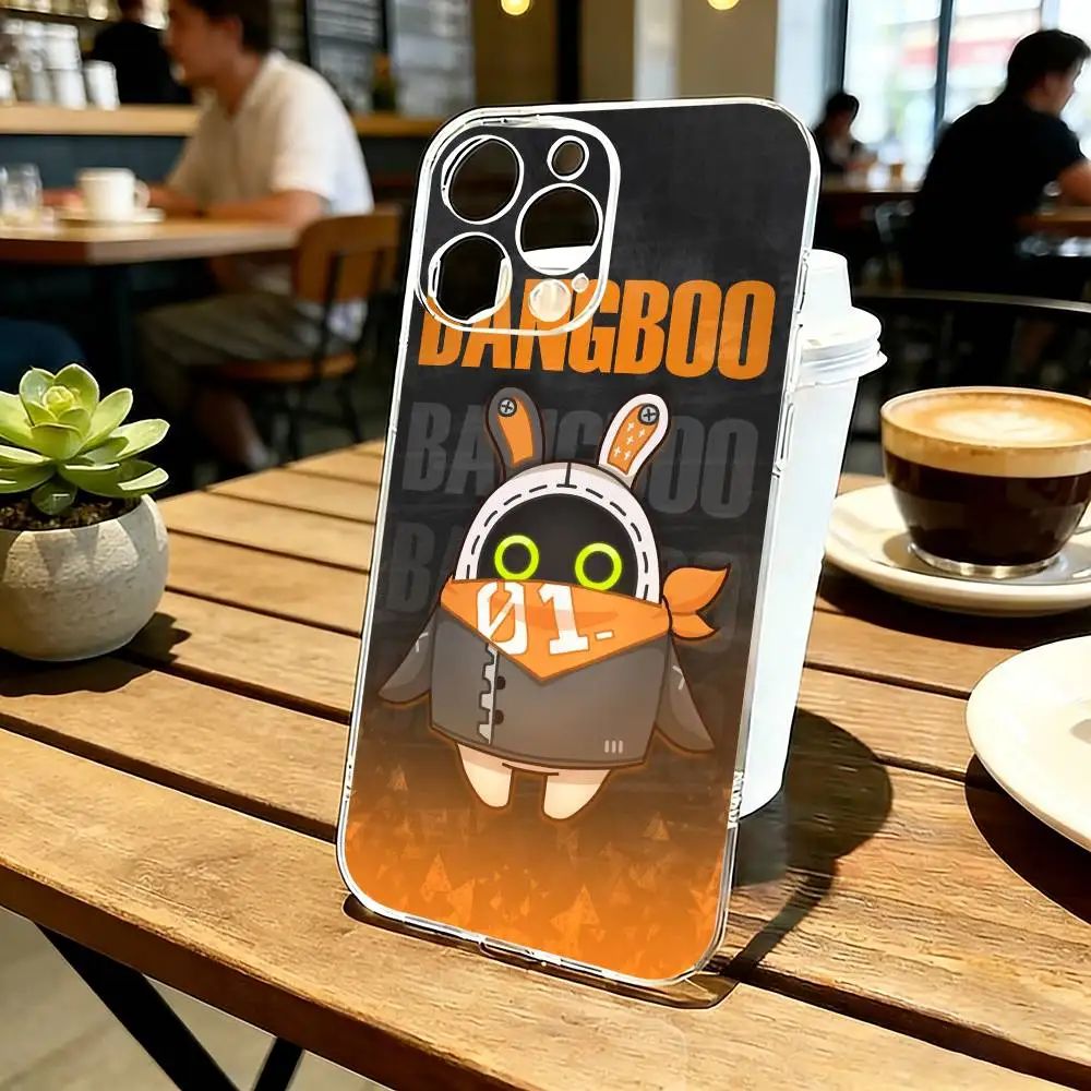 

Bangboo Zenless Zone Z-zero Phone Case Transparent Silicone Soft For iPhone 17 16 15 14 13 12 11 Mini Pro Max Plus