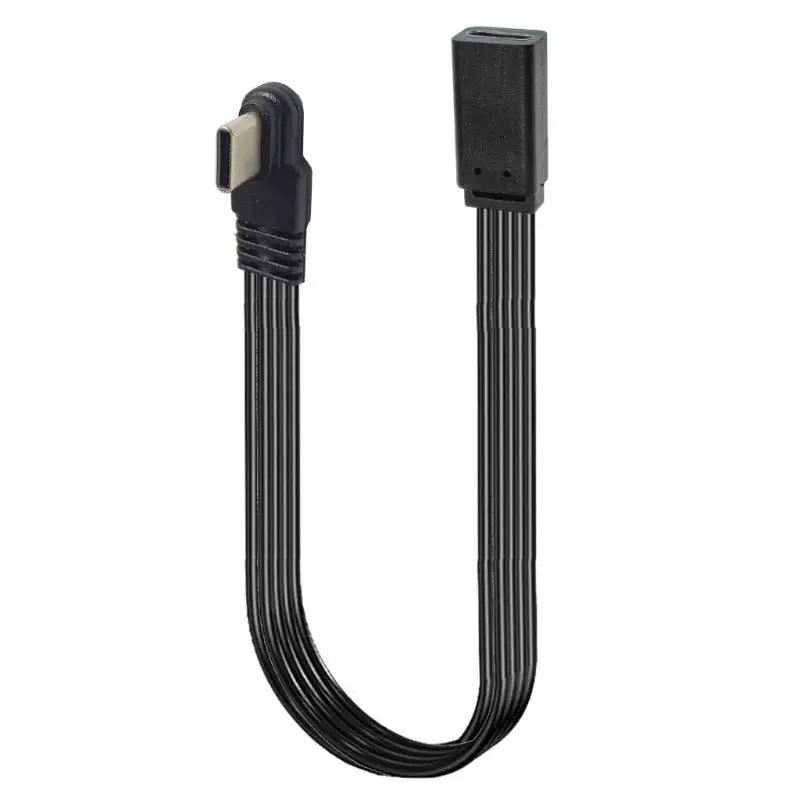 45W 480Mbps Type C to Type C Charging Data Cable Flexible Cord Data Transfer Wire Flat Charging Cable 10/20/30/50/100cm