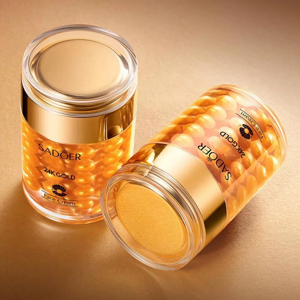 

60G SADOER 24K Golden Pearl Коллагеновый увлажняющий крем для лица для отбеливания, увлажняющий, против морщин, осветляющий уход за кожей G1O8