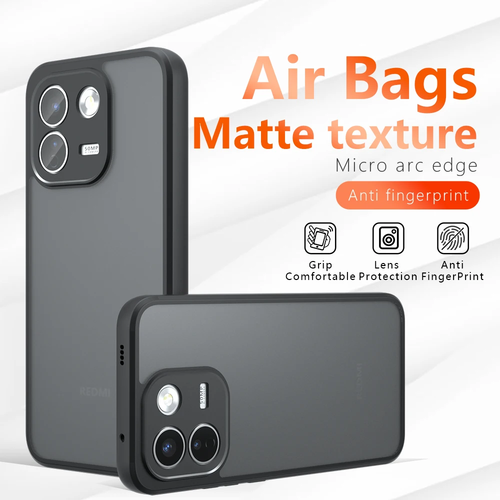 Skin Sensation Airbag Anti Drop Case Cover for Redmi Note 17 Pro Max Mircropyle Back Case Cover Xiaomi Redmi Note 17 Pro Fundas