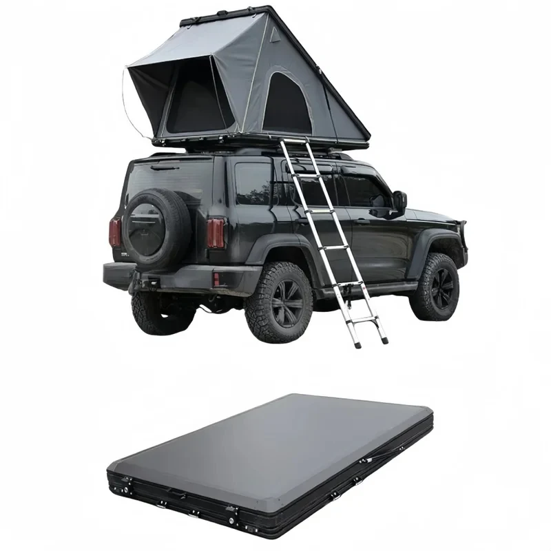 Factory Hot Selling  Car Rooftop Tent Easy Set-Up 4x4 Off-Road Hard  with RTT Roof RackCamping