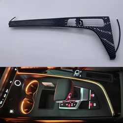 Auto Carbon Fiber Black Interior Ambient Light For Audi A4 S4 A5 S5 B9 2017-2021 Center Console Saddle LED Strip Decorative
