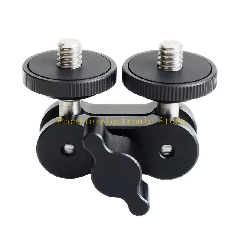 G8DB Camera Clamp Adapter Cold Shoe Action Camera Clamp Mount 360 Degree Rotating