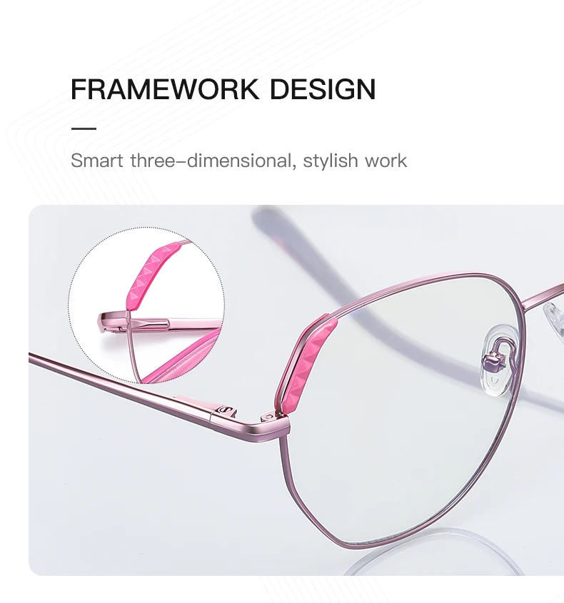 ЖИЗУС ﻿ Женские многоугольные очки с блокировкой синего света, металлическая круглая оправа с компьютерными очками, доступны цвета