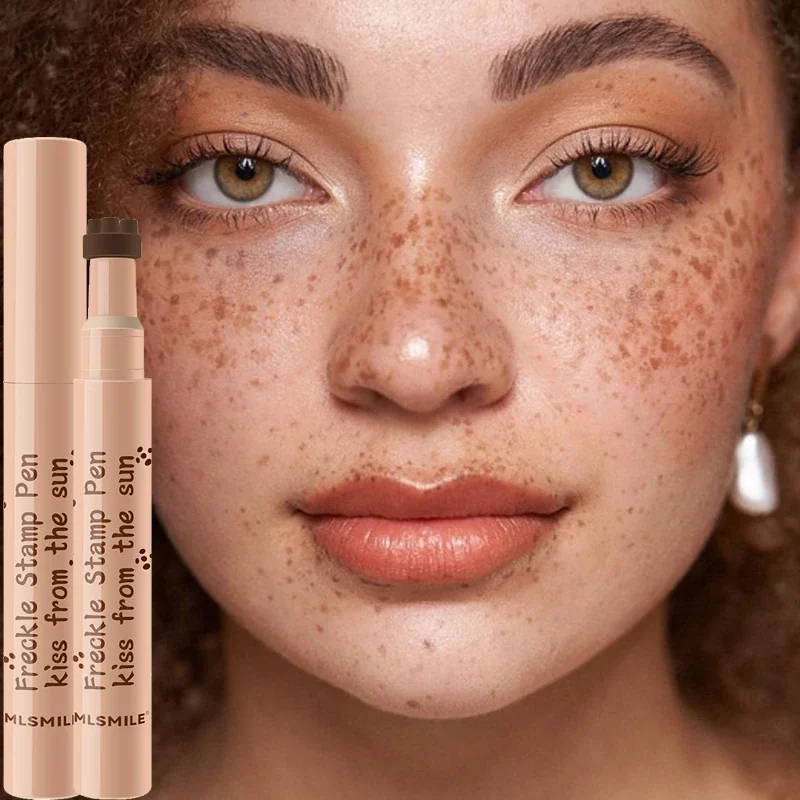 Waterproof Freckle Pen Natural Lifelike Fake Freckles Pen for Lasting Look Dot Spot Pen Makeup for Women Makep Light/Dark Brown