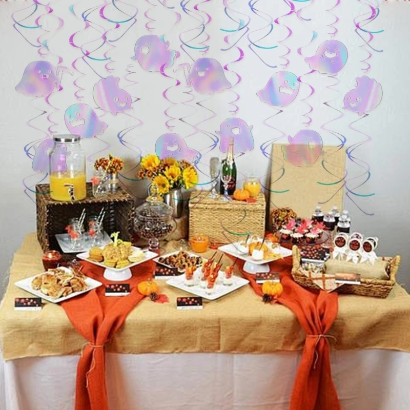 Hanging Ornament Ceiling Banners Set Decorative Streamers for Halloweens