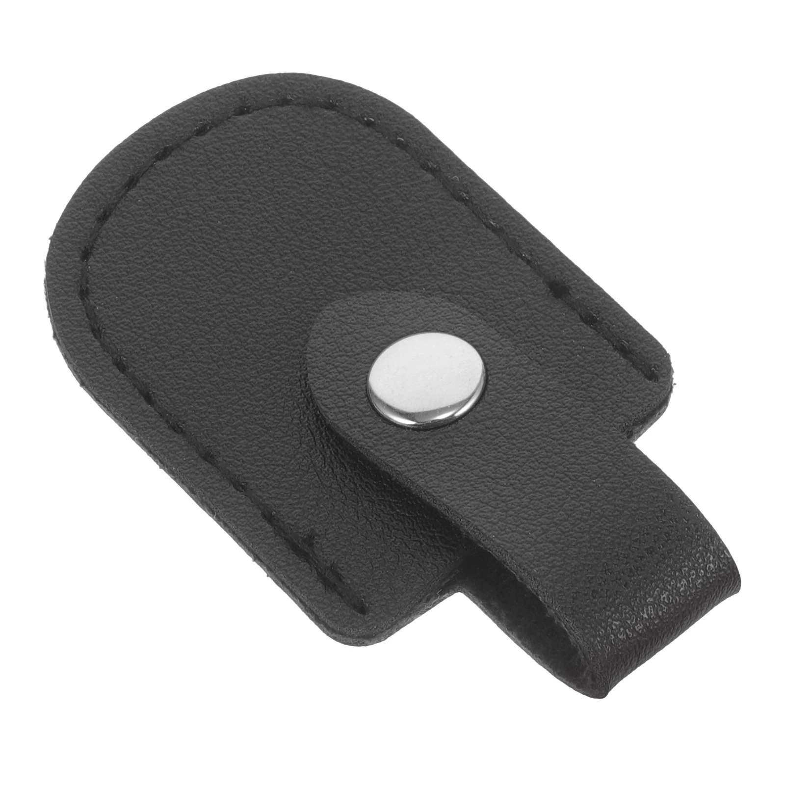 

Черный чехол из искусственной кожи для ножниц для ногтей, защитный чехол, легкий компактный инструмент для ухода за маникюром, для хранения кутикулы