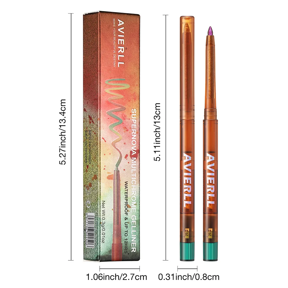 6 Color Chameleon Eyeliner Gel Pencil Set Metallic Eye Liner Waterproof Make Up Shimmering Long Lasting Vagen Eyeshadow