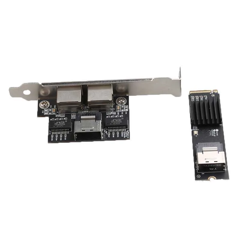 Адаптивная игровая карта 10/100/1000 Мбит/с M. Гигабитная сетевая карта PCI-E с двумя портами Ethernet, игровая карта PCIE для настольного компьютера, адаптер локальной сети RJ-45