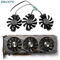 3 unids/lote 75MM 4PIN GA81S2U GTX970 980 ventilador GPU para ZOTAC Geforce GTX 980-4GD5 GTX 970 AMP 4G tarjeta gráfica