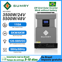 SUMRY HGS Off Grid Solar Inverter 3.5/5.5kw 24V 48V MPPT 110A 5500W Pure Sine Wave Power Inverter