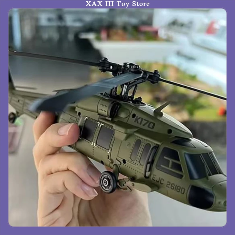 

Hot Wltoy K170 Black Hawk Uh60l Remote-Controlled Helicopter Four Channel Four Propeller Simulation Brushless Rc Model