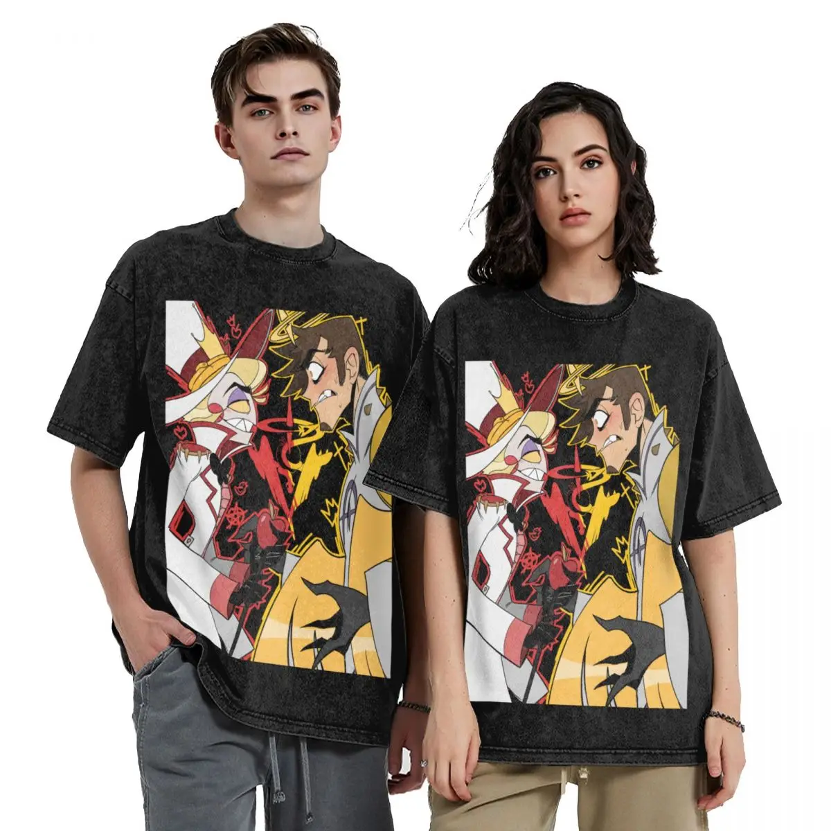

Adamsapple - Lucifer vs Adam T-Shirt plus size clothes custom shirt tops black t shirts for men