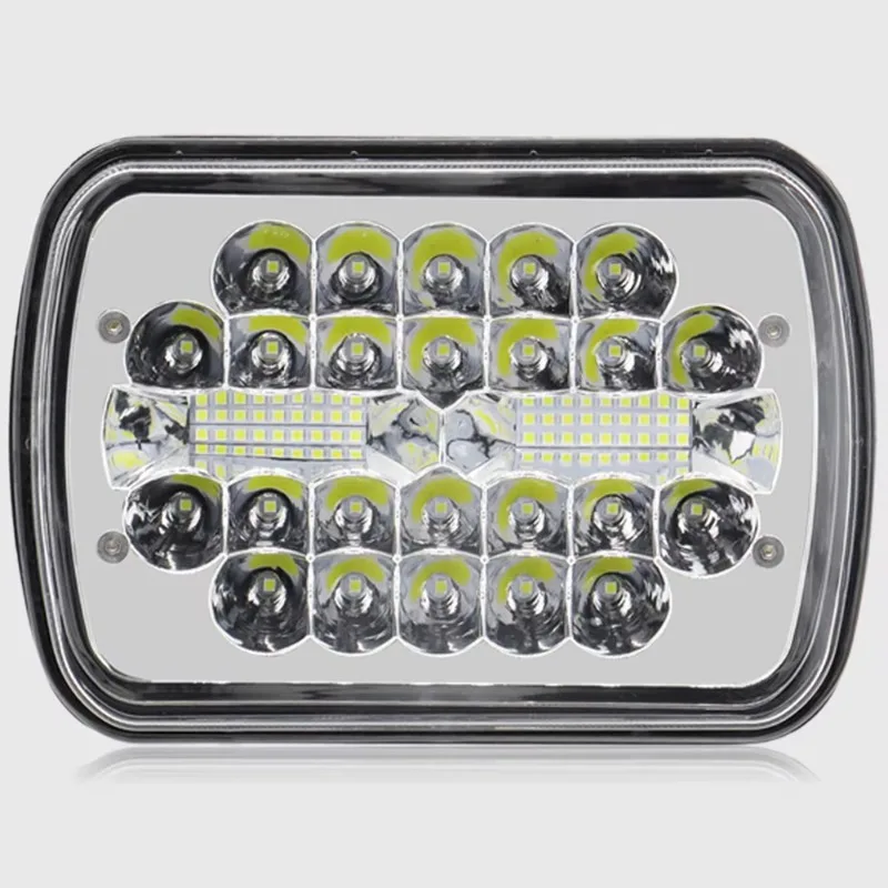 

Super Power 100W 5x 7 Headlight 3 Arrow DRL Light Emitting Diode Running Light Two Color Waterproof IP67 Car Truck Off-Road Fog