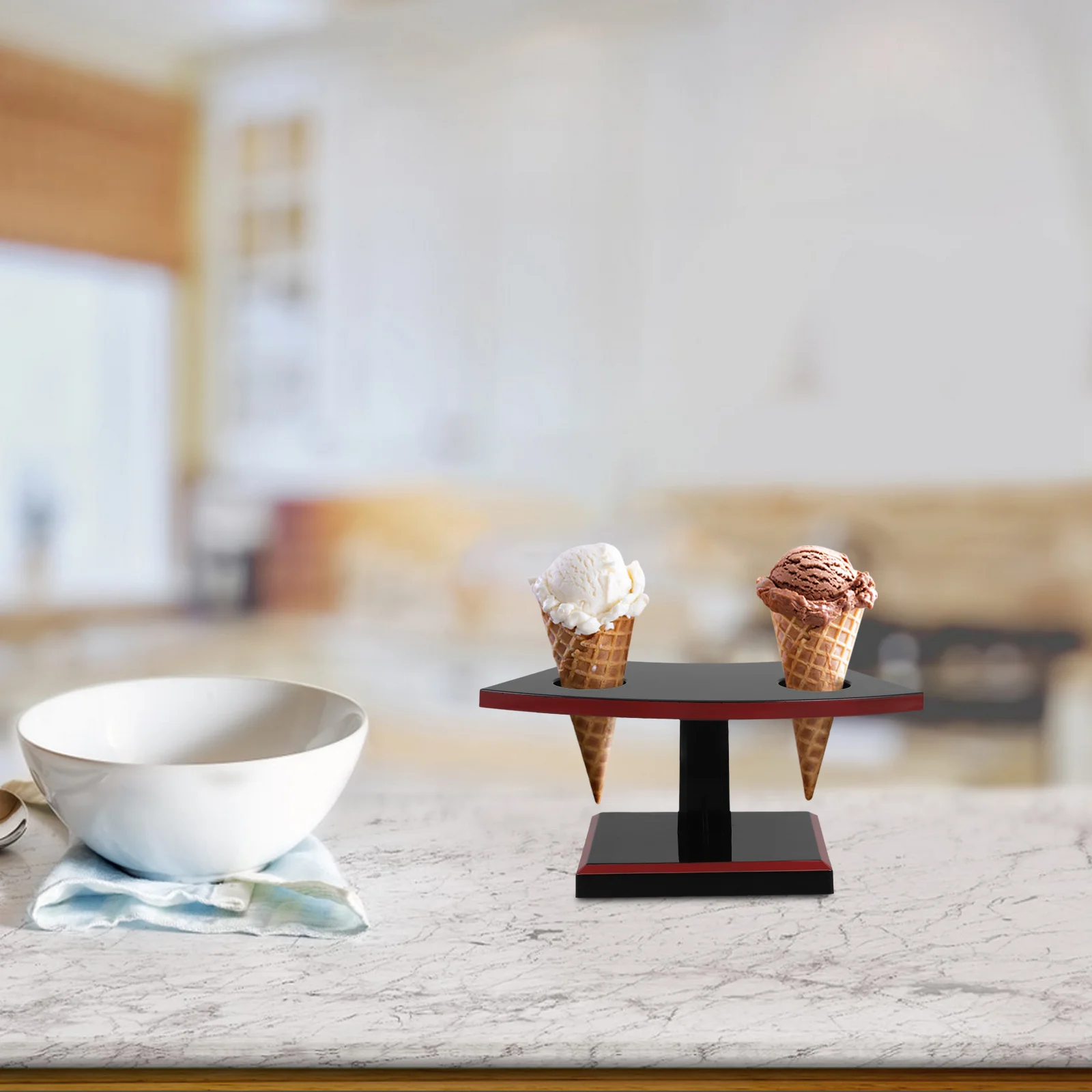 

Hand Roll Stand For Cones Sushi Pc Material Easy Clean Storage Rack Ice Cream Cone Holder Party Dessert Display
