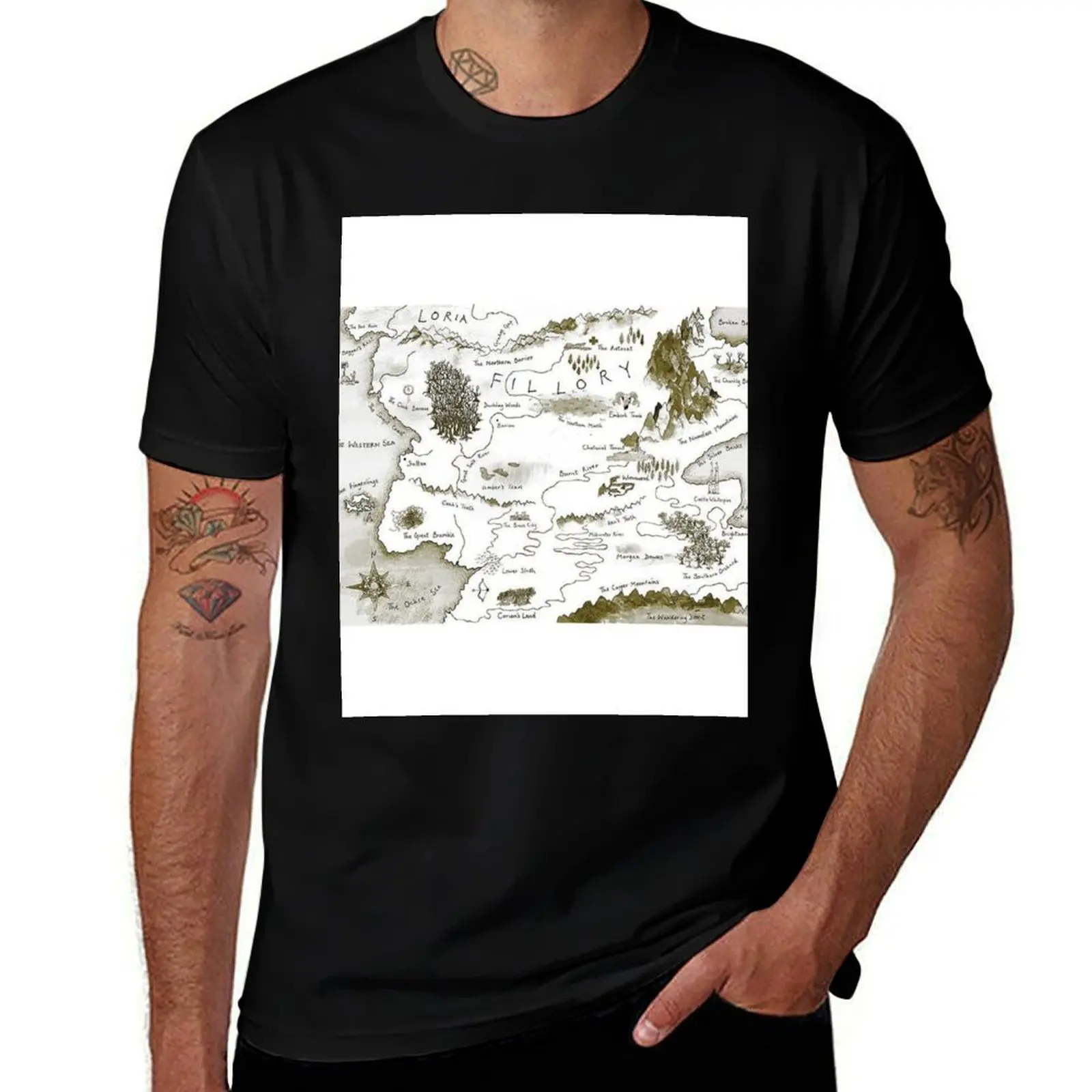 

The Magicians - Map of Fillory T-Shirt cotton t shirts man 100% men t shirt cotton 100%