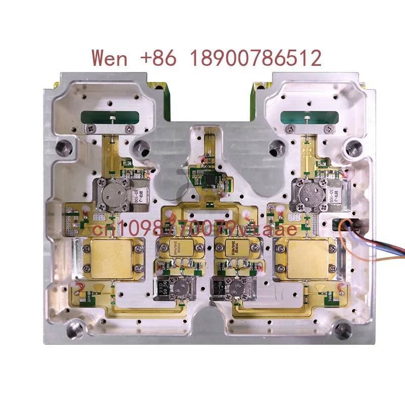 High Efficiency  Wideband 120W Pulse Power Amplifier 9.05-9.55GHz RF Pulse Amplifier With Temperature Alarm
