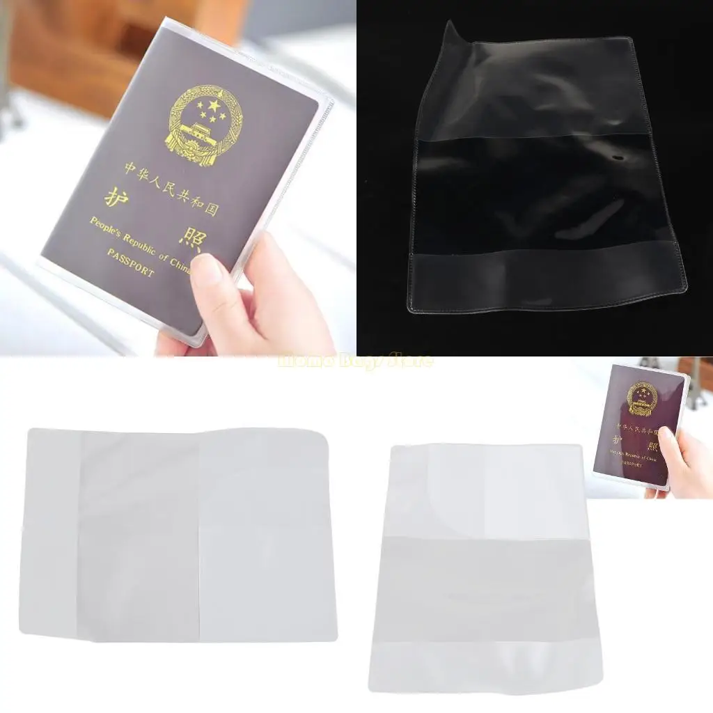 X90d Người giữ bìa hộ chiếu rõ ràng trong suốt cho người bảo vệ du lịch của người tổ chức trường hợp