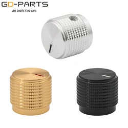 20x18mm Machined Solid Full Aluminum Volume Potentiometer Knob Button For Radio Audio Guitar BASS AMP Cabinet DAC 6m Hole