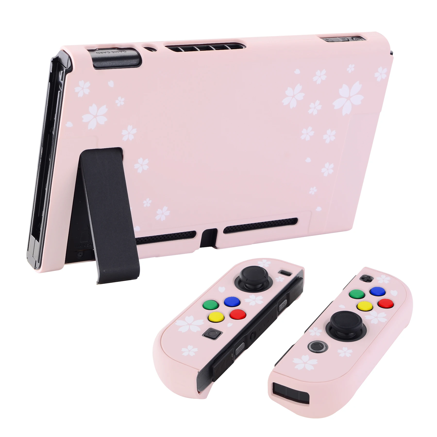 PlayVital-funda trasera Joycon Separable, carcasa protectora dura con botones de dirección para NS Switch