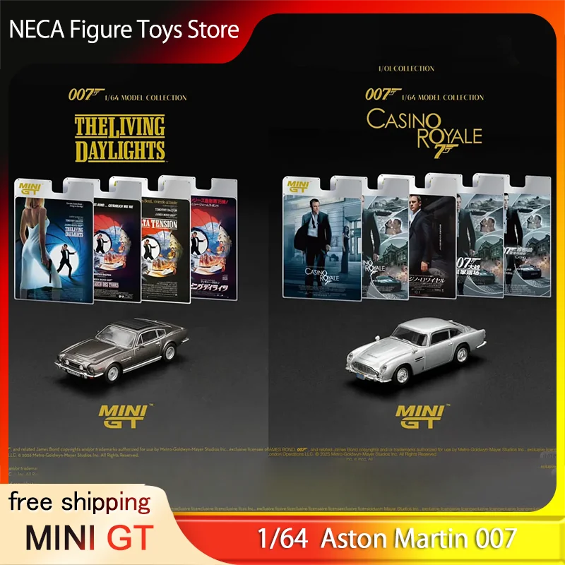 

Pre-Sale MINI GT 1:64 Aston Martin V8 Vantage 007 The Living Daylights Diecast Model Collectible Car Toy Gift For Adults & Fans