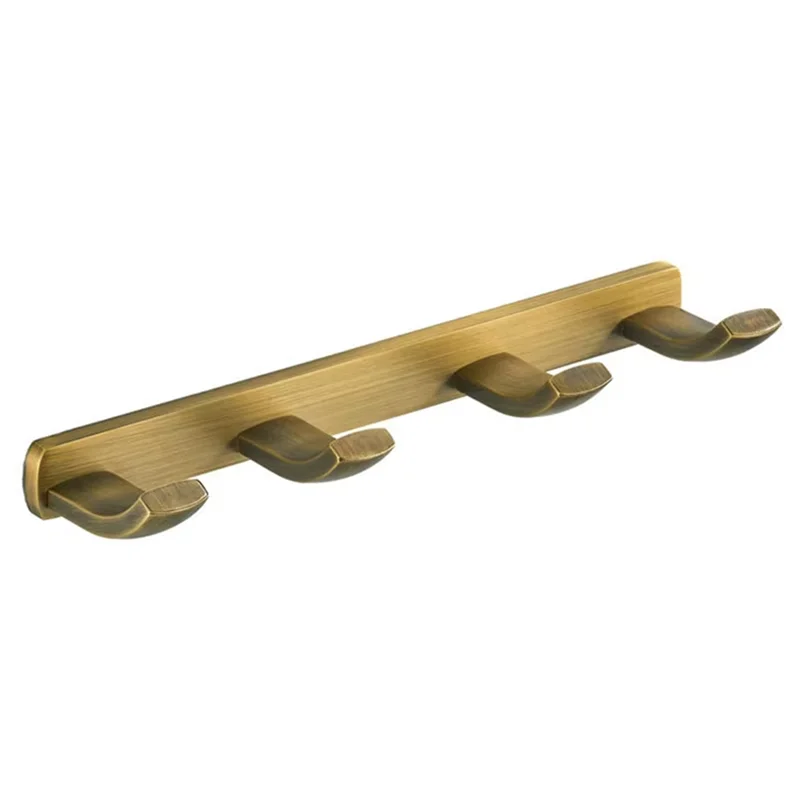 

Бронзовая полка для ванной комнаты, полки из алюминиевого сплава с крючками, держатель для шампуня, кухонная полка для хранения, крючки для ключей, крючок для банды