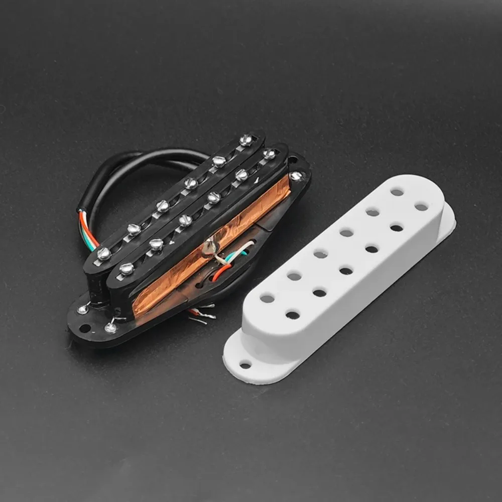 Mini Humbucker ST Single Coil Pickup 9K 4 Conducts 12 Adjustable Pole Piece Multi Colour Output Coil Splitting Guitar Pickup