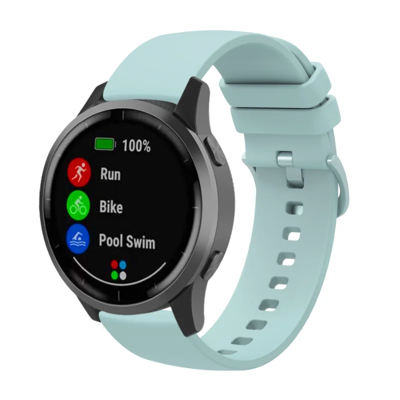 สายซิลิโคนสำหรับ Garmin Forerunner 255 255S 245 645 /venu SQ 2 Plus 2S /vivoactive 4 4S 3สายนาฬิกาสร้อยข้อมือ