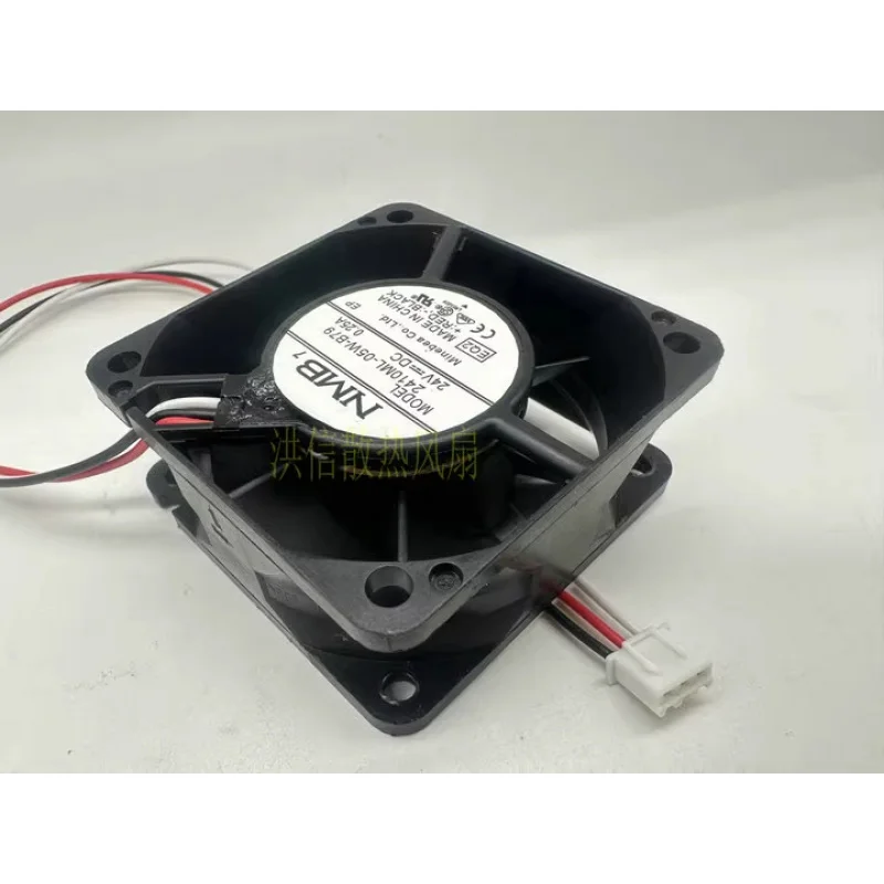 HJY 1 piece NMB 2410ML-05W-B79 DC24V 0.25A 3-wire cooling fan 60*60*25MM