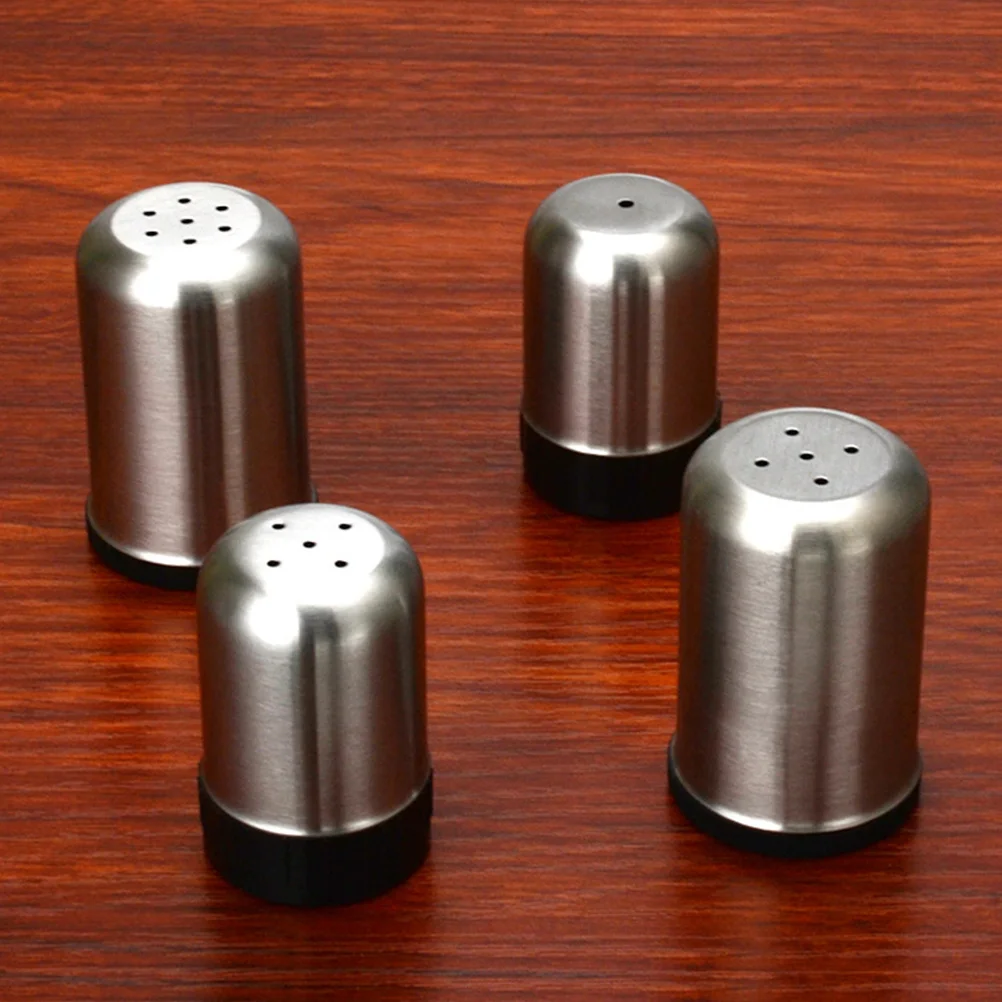 4Pcs Seasoning Canister Kitchen Condiment Shaker Removable Lid for Salt Pepper Sugar Spice Storage Seasoning Can