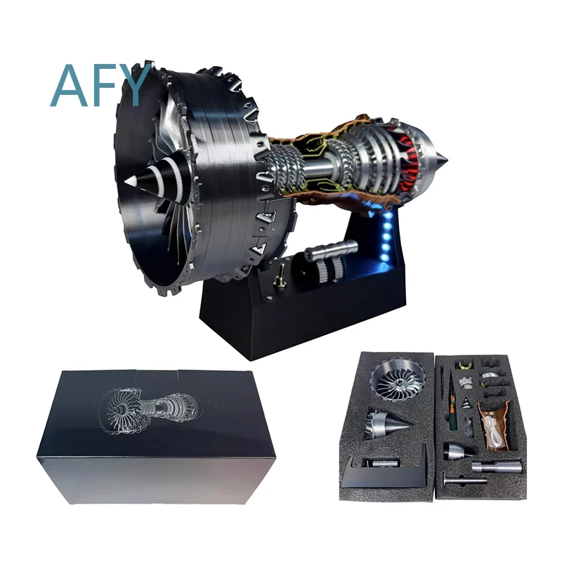 A380 TR900 Turbofan Engine Model for Aircraft Enthusiasts | 1:25 Scale DIY Aircraft Engine Display Kit | Educational Aviation