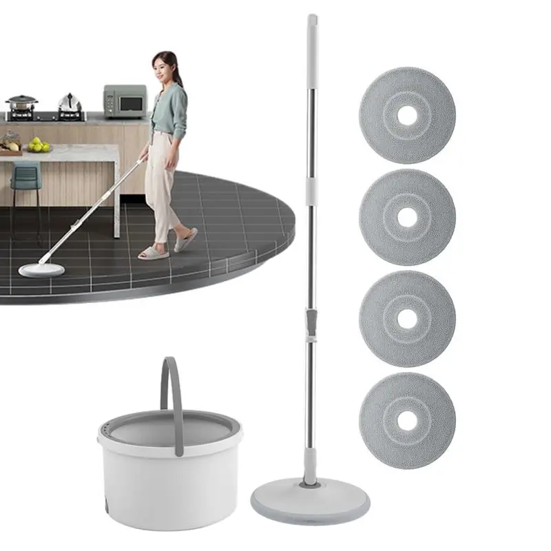 Self-Washing 360 Degree Spin Mop And Bucket With Water Wringer Powerful Spinning Mop Household Cleaning Supplies