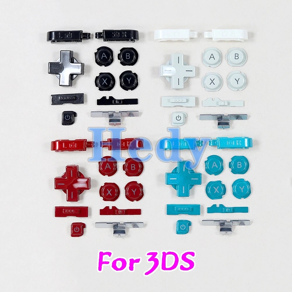 1 set di pulsanti ABXY D-Pad di ricambio per Nintendo 3DS 2012 Vecchio pulsante di accensione ABXY Tasto di accensione/spegnimento incrociato