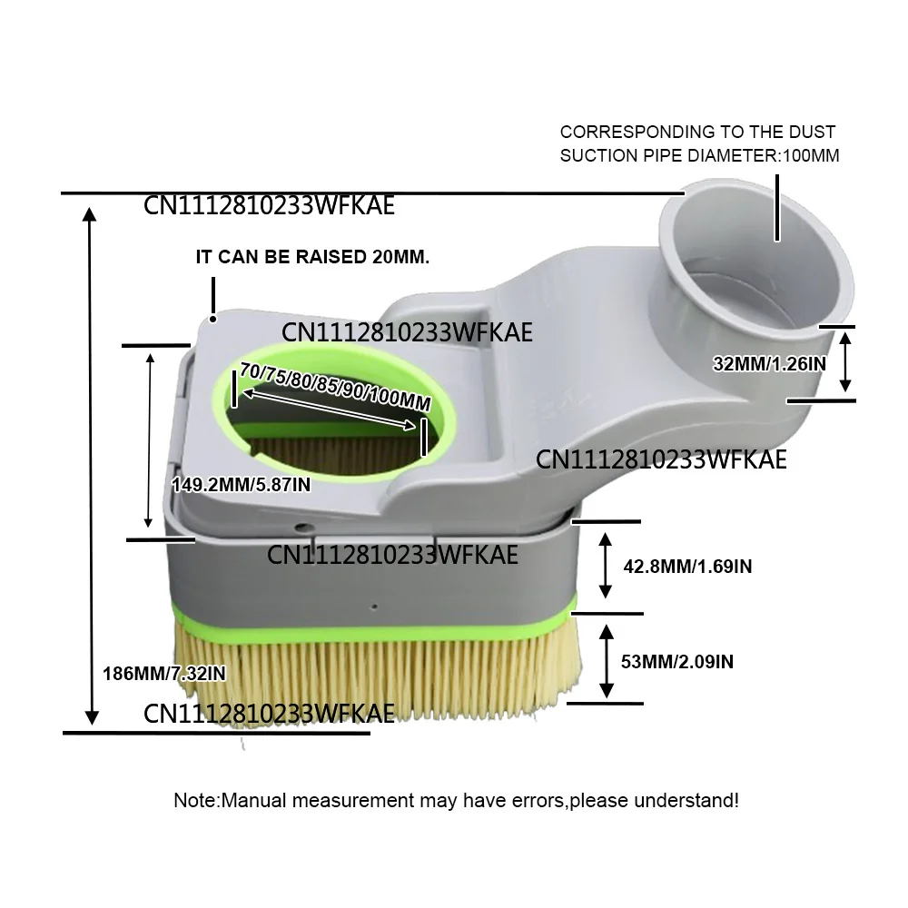 Free fall CNC spindle dust shoes 70/75/80/85/90/100 mmCNC dust collector boots for CNC router milling machine