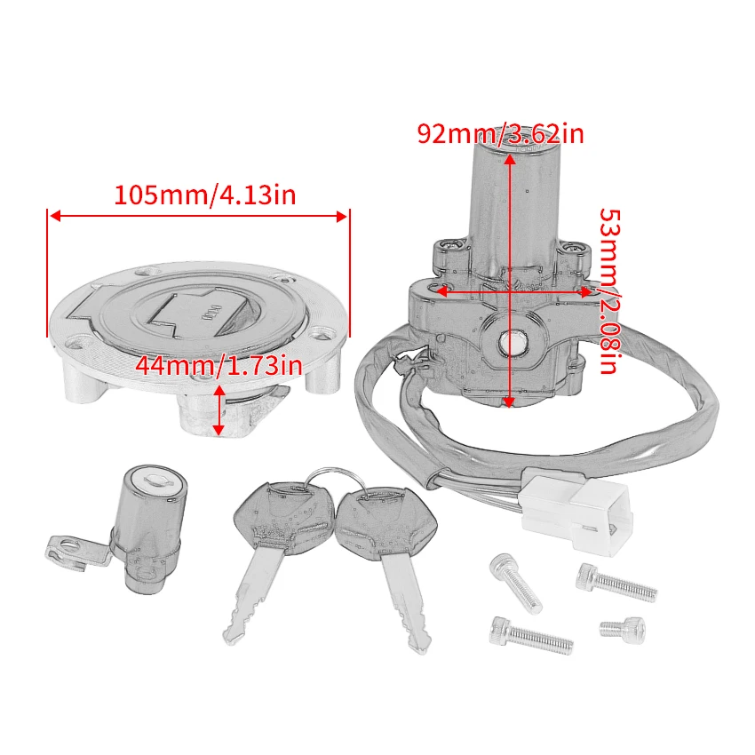 

Fuel Tank Cap Seat Ignition Switch Key Set For Yamaha XT660 XT660Z Tenere MT03 MT-03 YZF R6 R6 YZF-R1 R1 XJ6 XJ6F XJ6N FJ09