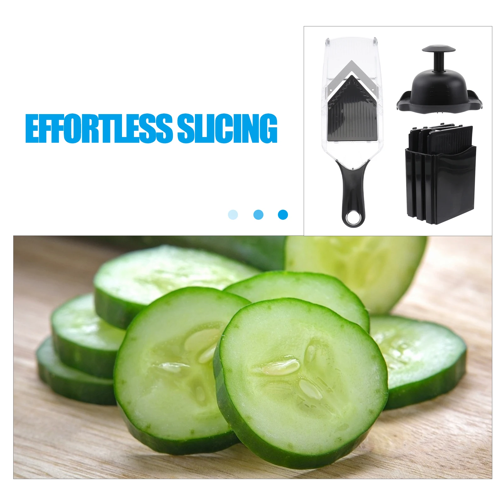 

Lemon Slicer Stainless Steel Fruit Vegetable Kitchen Tool Cucumber Tomato Ham V Slicer Easy Storage Comfortable Handle