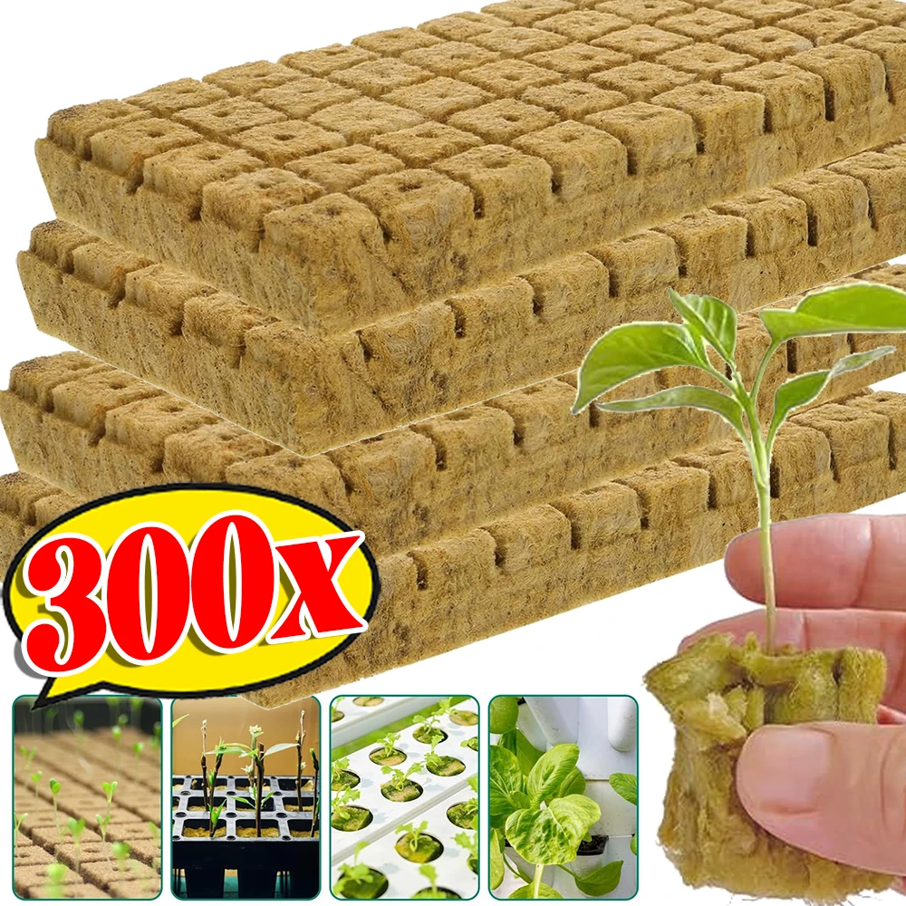 Sponge Block Starter Plugs Seedling Grow Rock Wool Planting Grow Cubes Hydroponics Cuttings Garden Plant Propagation Grow Supply