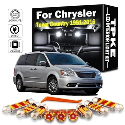 TPKE Accessories For Chrysler Town Country 1991-2012 2013 2014 2015 2016 Canbus Car LED Bulb Interior Reading Map Dome Light Kit