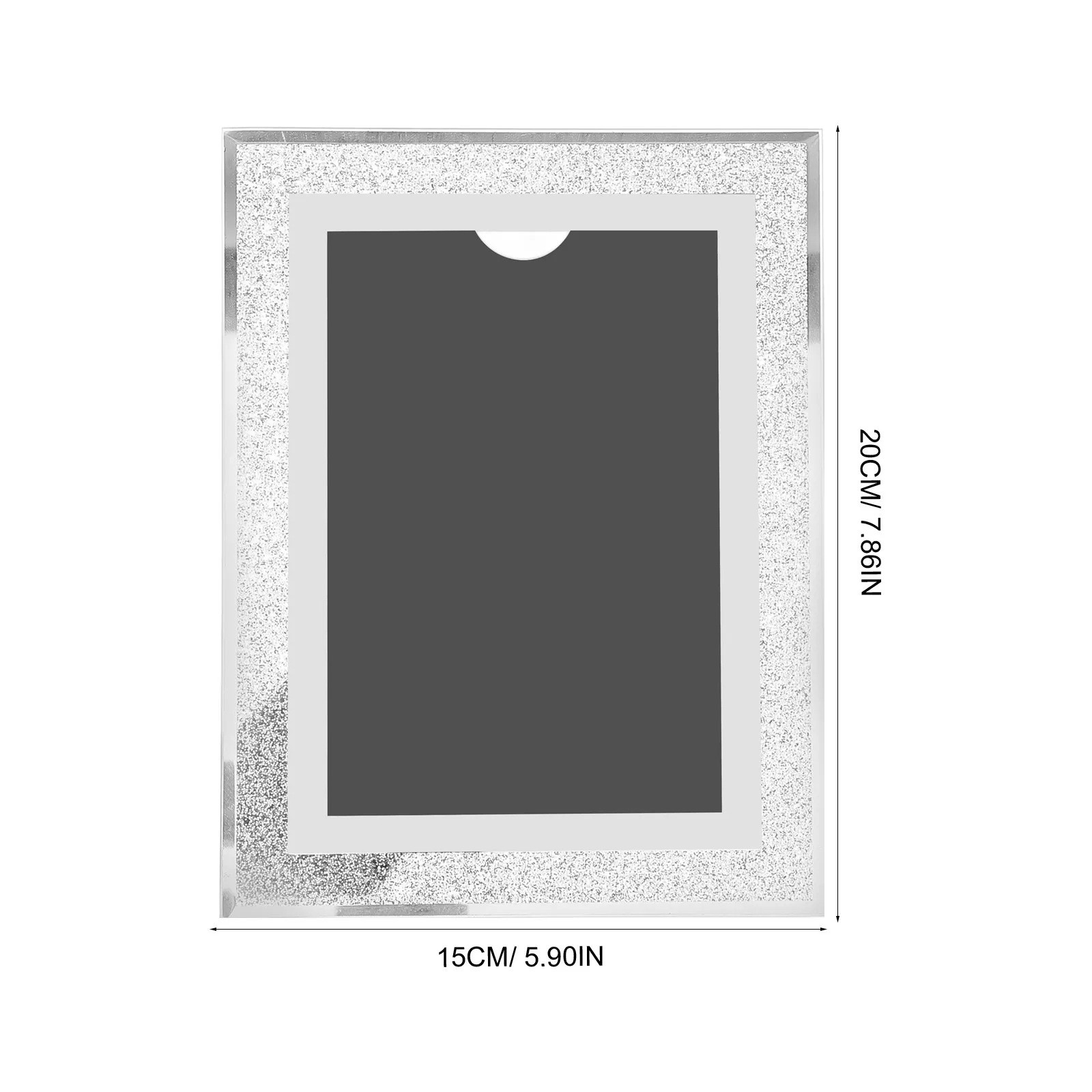 Sturdy Glass Photo Frame Modern Tabletop Display Frame for Precious Memories Home Glass Picture Holder Modern Picture Holder