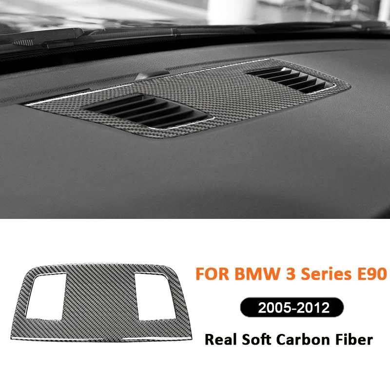 

For BMW 3 Series E90 2005-2012 Carbon Fiber Car Dashboard Panel Center Air Outlet Vent Panel Decorative Sticker Interior Parts