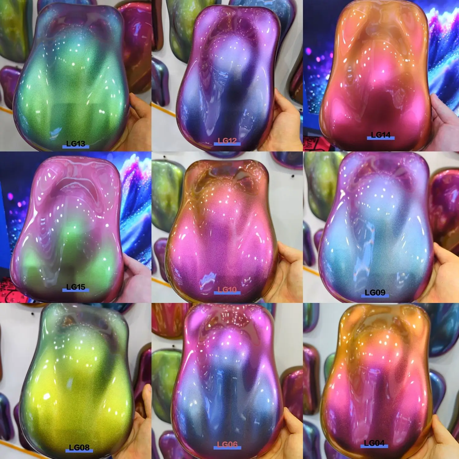 

25 г металлический жемчужный пигмент-хамелеон, порошок, меняющий цвет, пигментный порошок для автомобильной краски